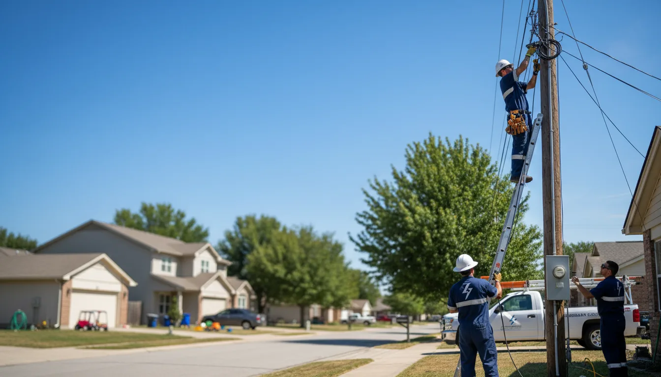 Residential electrician providing installation services in Needmore, PA